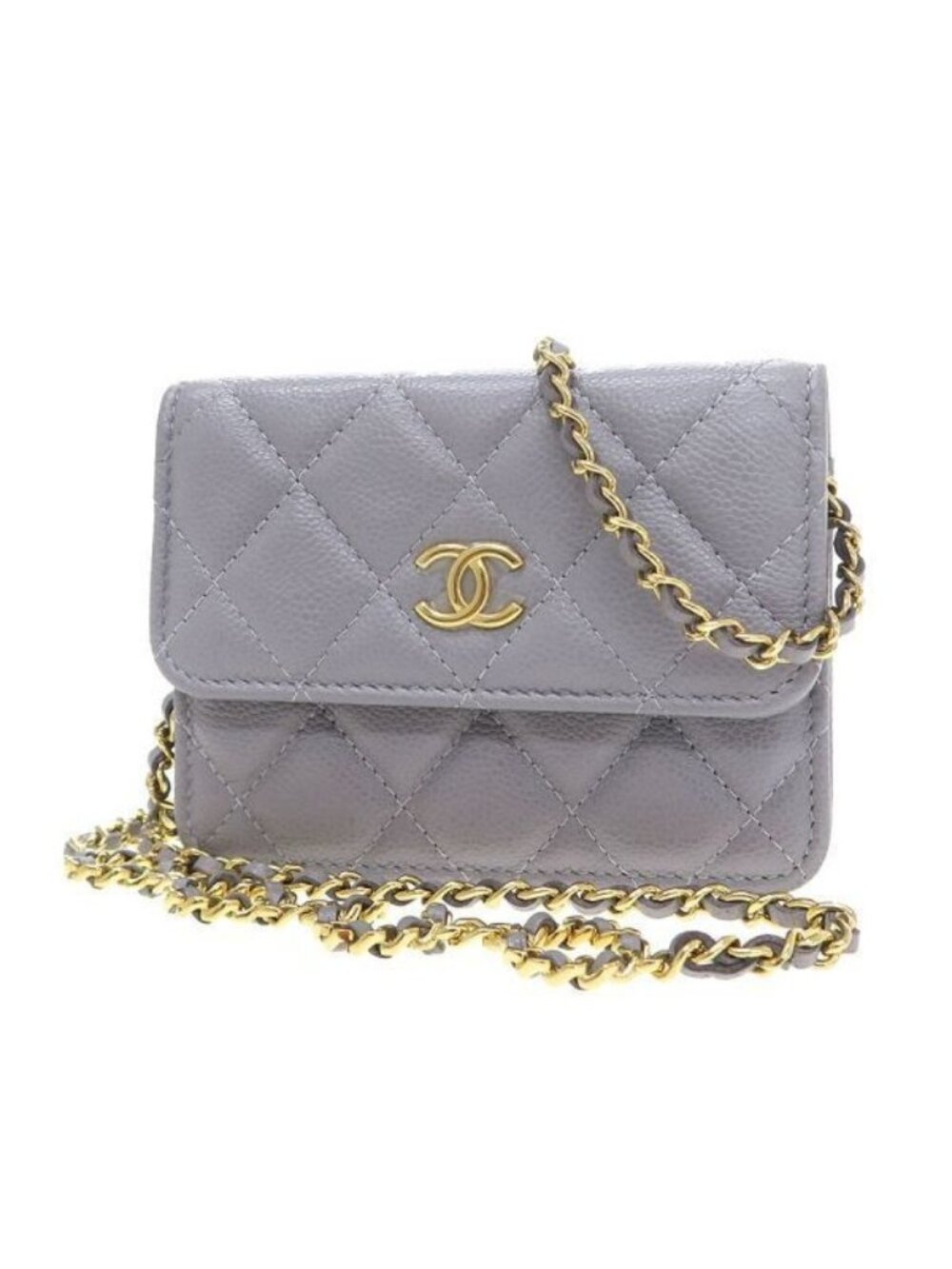 Chanel Quilted Caviar Mini